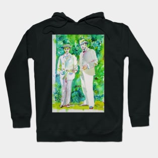 OSCAR WILDE and LORD ALFRED DOUGLAS watercolor portrait.2 Hoodie